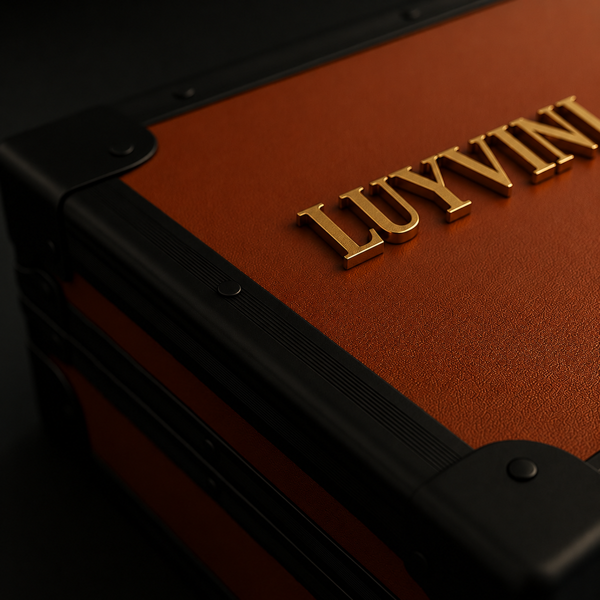 Luxury Luyvini® Briefcase - Cognac